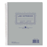 Lab And Science Carbonless Notebook, Quad Rule (4 Sq/in), Gray Cover, (100) 11 X 9 Sheets, 12/ct, Ships In 4-6 Business Days