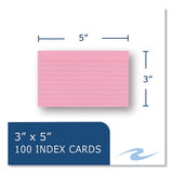 Colored Index Cards, 3 X 5, Assorted Colors, 100/pack, 36 Packs/carton, Ships In 4-6 Business Days
