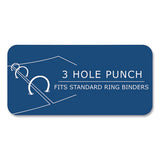 Loose Leaf Paper, 8.5 X 11, 3-hole Punched, College Rule, White, 500 Sheets/pack, 5 Packs/carton, Ships In 4-6 Business Days