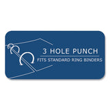 Loose Leaf Paper, 8.5 X 11, 3-hole Punched, College Rule, White, 150 Sheets/pack, 24 Packs/carton, Ships In 4-6 Business Days