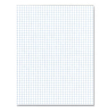Gummed Pad, 4 Sq/in Quadrille Rule, 50 White 8.5 X 11 Sheets, 72/carton, Ships In 4-6 Business Days