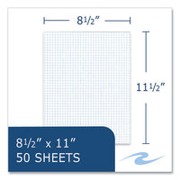 Gummed Pad, 4 Sq/in Quadrille Rule, 50 White 8.5 X 11 Sheets, 72/carton, Ships In 4-6 Business Days