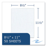 Gummed Pad, 4 Sq/in Quadrille Rule, 50 White 8.5 X 11 Sheets, 72/carton, Ships In 4-6 Business Days