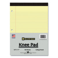 Stiff-back Pad, Medium/college Rule, 100 Canary 8.5 X 11 Sheets, 36/carton, Ships In 4-6 Business Days