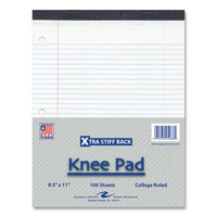 Stiff-back Pad, Medium/college Rule, 100 White 8.5 X 11 Sheets, 36/carton, Ships In 4-6 Business Days