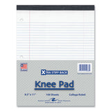 Stiff-back Pad, Medium/college Rule, 100 White 8.5 X 11 Sheets, 36/carton, Ships In 4-6 Business Days