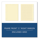 Covered Engineering Pad, 5 Sq/in Quadrille Rule, 80 Buff 8.5 X 11 Sheets, 24/carton, Ships In 4-6 Business Days