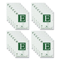 Engineer Pad, (0.5" Margins), Quad Rule (5 Sq/in, 1 Sq/in) 100 Lt Green 8.5x11 Sheets/pad, 24/ct, Ships In 4-6 Business Days