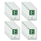 Engineer Pad, (0.5" Margins), Quad Rule (5 Sq/in, 1 Sq/in) 100 Lt Green 8.5x11 Sheets/pad, 24/ct, Ships In 4-6 Business Days