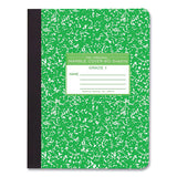 Ruled Composition Book, Grade 1 Manuscript Format, Green Marble Cover, (80) 9.75 X 7.5 Sheet, 48/ct, Ships In 4-6 Bus Days