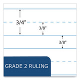 Ruled Composition Book, Grade 2 Manuscript Format, Blue Marble Cover, (80) 9.75 X 7.5 Sheet, 48/ct, Ships In 4-6 Bus Days