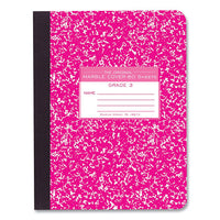 Ruled Composition Book, Grade 3 Manuscript Format, Magenta Marble Cover, (80) 9.75 X 7.5 Sheet, 48/ct, Ships In 4-6 Bus Days