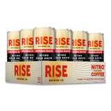 Nitro Cold Brew Latte, Original Black, 7 Oz Can, 12/carton