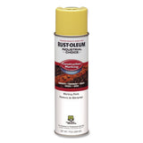 Industrial Choice M1400 System Water-based Construction Marking Paint, Flat High Vis Yellow, 17 Oz Aerosol Can, 12/carton