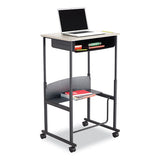 Carpet Casters For Alphabetter Desks, 2.5" Wheel, Black, 4/set