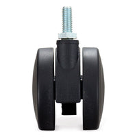Hard Floor Casters For Alphabetter Desks, 2.5" Wheel, Black, 4/set