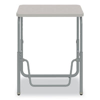 Alphabetter 2.0 Height-adjust Student Desk W/pendulum Bar, 27.75 X 19.75 X 22 To 30, Pebble Gray, Ships In 1-3 Business Days