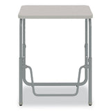 Alphabetter 2.0 Height-adjust Student Desk W/pendulum Bar, 27.75 X 19.75 X 22 To 30, Pebble Gray, Ships In 1-3 Business Days