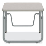 Alphabetter 2.0 Height-adjust Student Desk W/pendulum Bar, 27.75 X 19.75 X 22 To 30, Pebble Gray, Ships In 1-3 Business Days