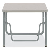 Alphabetter 2.0 Height-adjust Student Desk W/pendulum Bar, 27.75 X 19.75 X 22 To 30, Pebble Gray, Ships In 1-3 Business Days