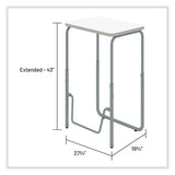 Alphabetter 2.0 Height-adjust Student Desk With Pendulum Bar, 27.75 X 19.75 X 29 To 43, Dry Erase, Ships In 1-3 Business Days