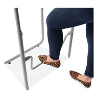 Alphabetter 2.0 Height-adjust Student Desk W/pendulum Bar, 27.75 X 19.75 X 29 To 43, Pebble Gray, Ships In 1-3 Business Days