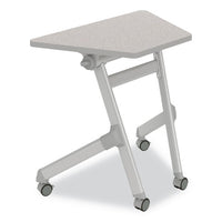 Learn Nesting Trapezoid Desk, 32.83" X 22.25" To 29.5", Gray, Ships In 1-3 Business Days