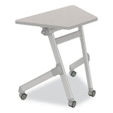 Learn Nesting Trapezoid Desk, 32.83" X 22.25" To 29.5", Gray, Ships In 1-3 Business Days