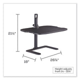 Stance Height-adjustable Laptop Stand, 26.9 X 18 X 1.25 To 15.75, Black, Supports 15 Lbs, Ships In 1-3 Business Days