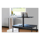 Stance Height-adjustable Laptop Stand, 26.9 X 18 X 1.25 To 15.75, Black, Supports 15 Lbs, Ships In 1-3 Business Days