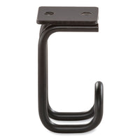 Table Hooks, 1.25 X 1.75 X 3.25, Black, 6/pack, Ships In 1-3 Business Days