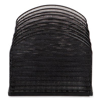 Onyx Mesh Desk Organizer, 8 Upright Sections, Letter To Legal Size Files, 19.25 X 10.87 X 8.5, Black, Ships In 1-3 Bus Days