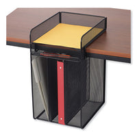 Onyx Vertical Hanging Storage, 4 Sections, Letter Size Files, 10.25" X 12" X 17.1", Black, Ships In 1-3 Business Days