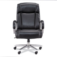 Lineage Big & Tall High Back Task Chair, Max 500 Lb, 20.5" To 24.25" High Black Seat, Chrome Base, Ships In 1-3 Business Days
