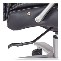 Lineage Big & Tall High Back Task Chair, Max 500 Lb, 20.5" To 24.25" High Black Seat, Chrome Base, Ships In 1-3 Business Days