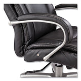 Lineage Big&tall Mid Back Task Chair 28" Back, Max 400 Lb, 21.5" To 25.25" High Black Seat, Chrome,ships In 1-3 Business Days