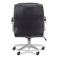 Lineage Big&tall Mid Back Task Chair 28" Back, Max 400 Lb, 21.5" To 25.25" High Black Seat, Chrome,ships In 1-3 Business Days