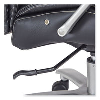 Lineage Big&tall Mid Back Task Chair 24.5" Back, Max 350lb, 19.5" To 23.25" High Black Seat,chrome,ships In 1-3 Business Days