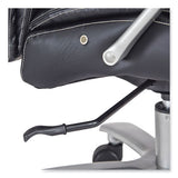 Lineage Big&tall Mid Back Task Chair 24.5" Back, Max 350lb, 19.5" To 23.25" High Black Seat,chrome,ships In 1-3 Business Days