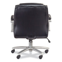 Lineage Big&tall Mid Back Task Chair 24.5" Back, Max 350lb, 19.5" To 23.25" High Black Seat,chrome,ships In 1-3 Business Days