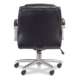 Lineage Big&tall Mid Back Task Chair 24.5" Back, Max 350lb, 19.5" To 23.25" High Black Seat,chrome,ships In 1-3 Business Days