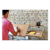 Height-adjust Split Level Drafting Table, Rectangular/square, 47.25x29.75x26 To 37.25, Medium Oak, Ships In 1-3 Business Days