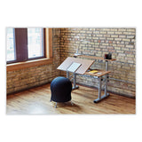 Height-adjust Split Level Drafting Table, Rectangular/square, 47.25x29.75x26 To 37.25, Medium Oak, Ships In 1-3 Business Days