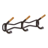 Family Coat Wall Rack, 3 Hook, 18.5w X 6.25d X 7.25h, Cream, Ships In 1-3 Business Days