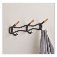 Family Coat Wall Rack, 3 Hook, 18.5w X 6.25d X 7.25h, Cream, Ships In 1-3 Business Days