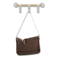 Resi Coat Wall Rack, 3 Hook, 19.75w X 4.25d X 6h, White, Ships In 1-3 Business Days