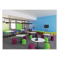 Zenergy Ball Chair, Backless, Supports Up To 250 Lb, Baby Blue Vinyl, Ships In 1-3 Business Days