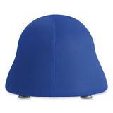 Runtz Ball Chair, Backless, Supports Up To 250 Lb, Blue Fabric Seat, Silver Base, Ships In 1-3 Business Days