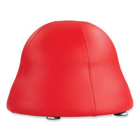 Runtz Ball Chair, Backless, Supports Up To 250 Lb, Red Vinyl Seat, Silver Base, Ships In 1-3 Business Days