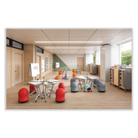 Zenergy Swivel Ball Chair, Backless, Supports Up To 250 Lb, Red Vinyl, Ships In 1-3 Business Days